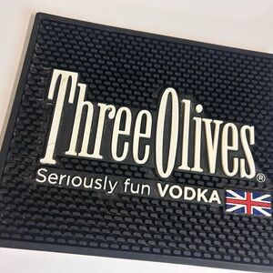 Three Olives Vodka Bar Mat 12” X 10” Seriously Fun Vodka